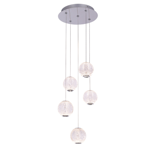 Подвесной светильник Delight Collection MD20001012 MD20001012-5A chrome изображение в интернет-магазине Cramer Light