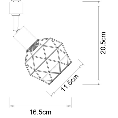 Трековый светильник Arte Lamp Sospiro A6141PL-1GO изображение в интернет-магазине Cramer Light фото 2