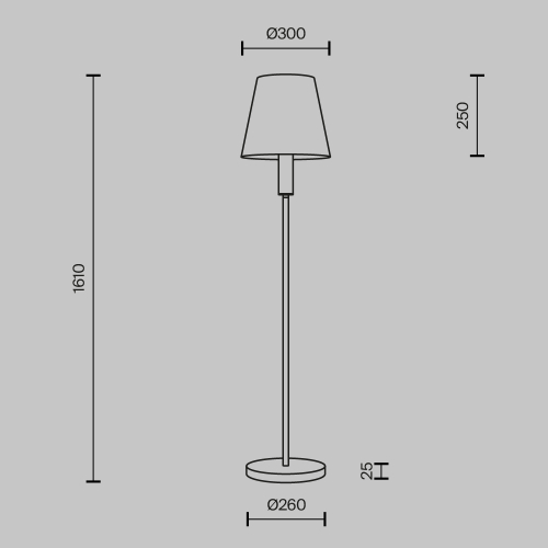 Торшер Maytoni Lira MOD483FL-01BS изображение в интернет-магазине Cramer Light фото 4