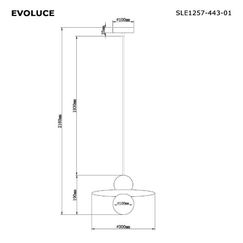 Подвесной светильник Evoluce Rizz SLE1257-443-01 изображение в интернет-магазине Cramer Light фото 5