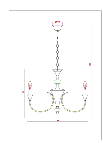 Подвесная люстра Arte Lamp Collinetta A4094LM-6WH изображение в интернет-магазине Cramer Light фото 3