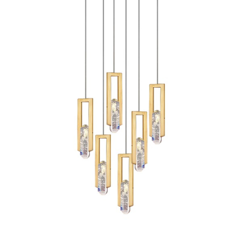 Подвесной светильник Delight Collection OM8201004 OM8201004-6 gold изображение в интернет-магазине Cramer Light