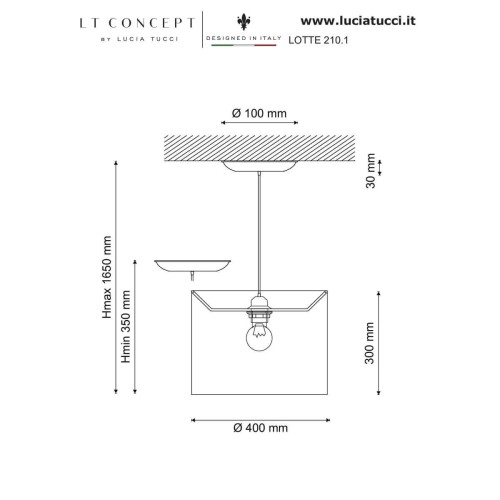 Подвесной светильник Lucia Tucci Lotte 211.1 изображение в интернет-магазине Cramer Light фото 3