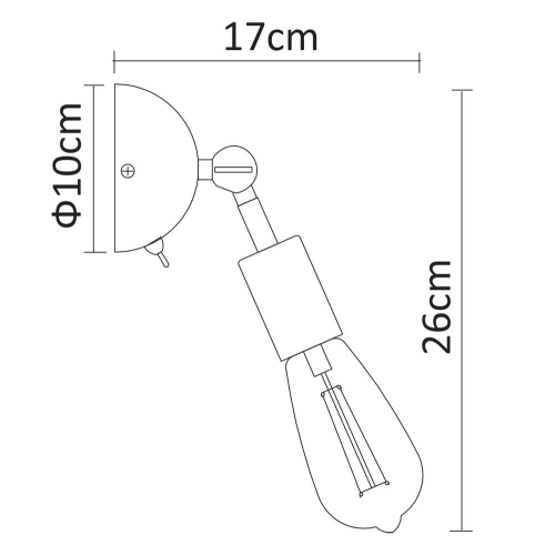 Спот Arte Lamp A9190AP-1BK изображение в интернет-магазине Cramer Light фото 4