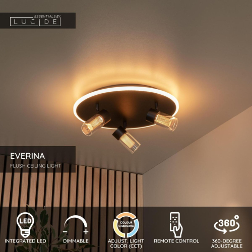 Потолочный светильник Lucide Everina 00131/40/30 изображение в интернет-магазине Cramer Light фото 3