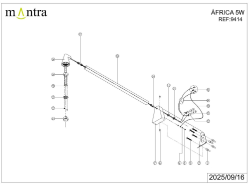 Настенный светильник Mantra Africa 9414 изображение в интернет-магазине Cramer Light фото 7