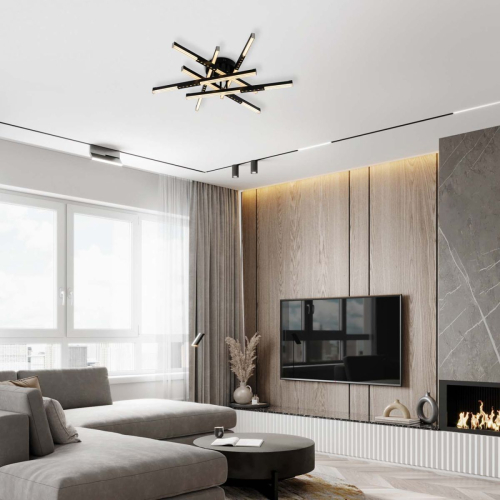 Потолочный светильник LED4U L5116-6 BK изображение в интернет-магазине Cramer Light фото 5