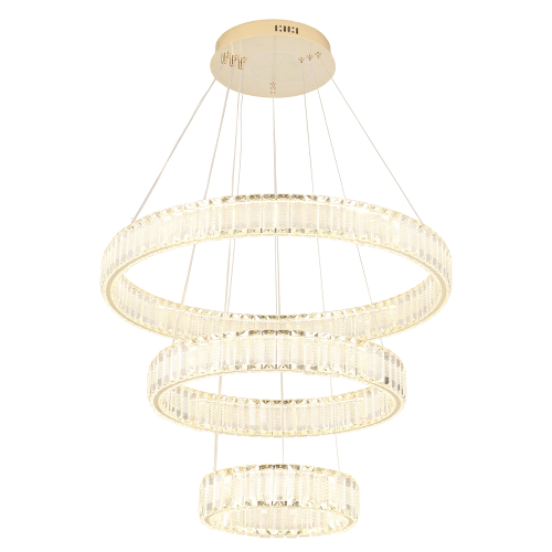 Подвесная люстра Crystal Lux MUSIKA SP150W LED GOLD изображение в интернет-магазине Cramer Light фото 2