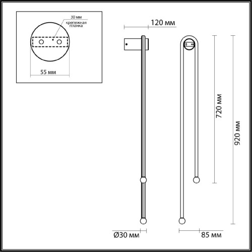 Настенный светильник Odeon Light Memfi 6633/18WL изображение в интернет-магазине Cramer Light фото 2