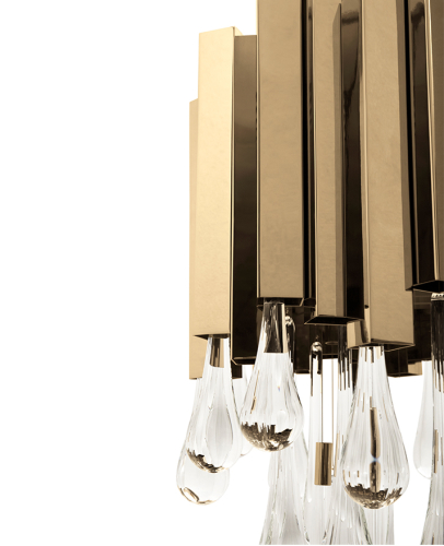 Подвесная люстра Delight Collection Trump KM0988P-8 gold изображение в интернет-магазине Cramer Light фото 3