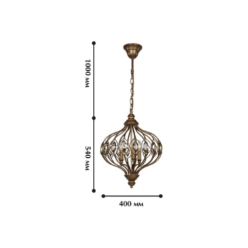 Подвесная люстра Favourite Fes 1382-3P изображение в интернет-магазине Cramer Light фото 3
