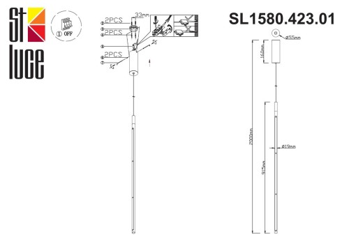 Подвесной светильник ST Luce Ralio SL1580.423.01 изображение в интернет-магазине Cramer Light фото 2