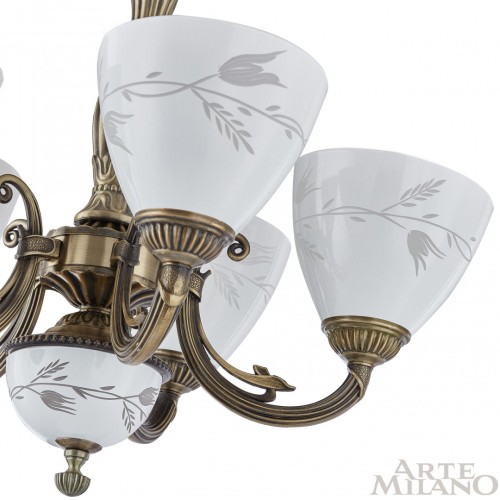 Подвесная люстра Arte Milano 343659/5 AB изображение в интернет-магазине Cramer Light фото 6