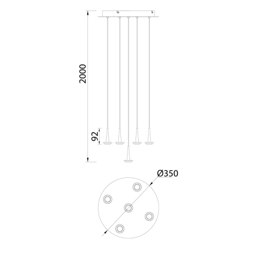 Подвесной светильник Mantra Andromeda 8932 изображение в интернет-магазине Cramer Light фото 4