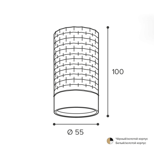 Накладной светильник Wolta Cella WSL-GU10/10BG изображение в интернет-магазине Cramer Light фото 3