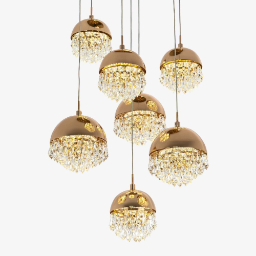 Каскадная люстра Modelux ML.2210.7 GD изображение в интернет-магазине Cramer Light фото 3