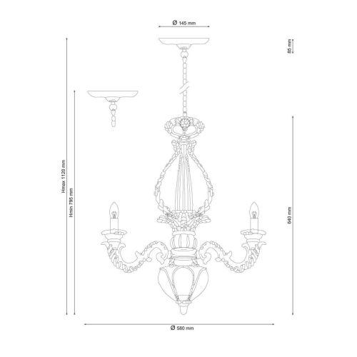 Подвесная люстра Lucia Tucci Pietra Isola 132.3 изображение в интернет-магазине Cramer Light фото 2