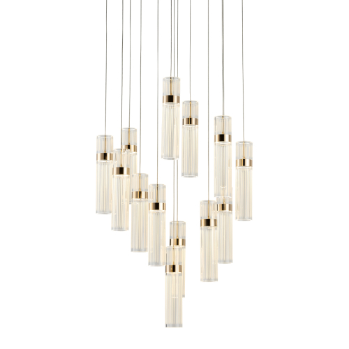 Каскадная люстра Delight Collection OM2367-F13 french gold изображение в интернет-магазине Cramer Light