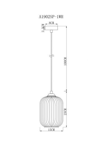 Подвесной светильник ARTE Lamp A1902SP-1WH изображение в интернет-магазине Cramer Light фото 5