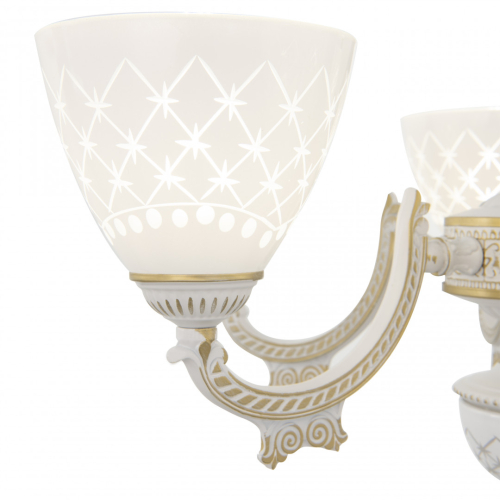 Подвесная люстра Arte Milano 343837/8 WT+G изображение в интернет-магазине Cramer Light фото 3