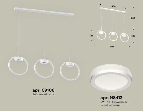 Подвесной светильник Ambrella Light Traditional (C9106, N8412) XB9106150 изображение в интернет-магазине Cramer Light фото 2