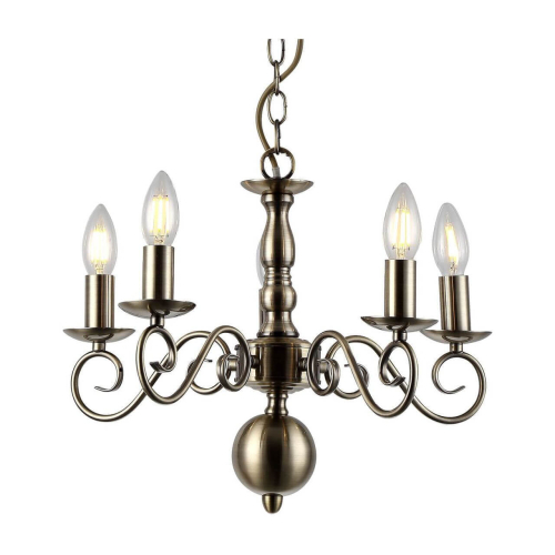 Подвесная люстра Arte Lamp A1129LM-5AB изображение в интернет-магазине Cramer Light фото 2