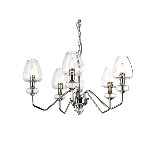 Подвесная люстра Elstead Lighting Armand DL-ARMAND5-PN изображение в интернет-магазине Cramer Light