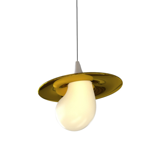 Подвесной светильник Delight Collection 10238P/1 gold/white изображение в интернет-магазине Cramer Light