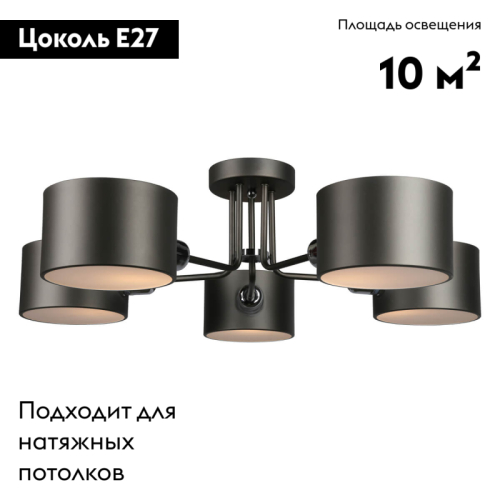 Потолочная люстра Omnilux Lisera OML-54507-05 изображение в интернет-магазине Cramer Light фото 2