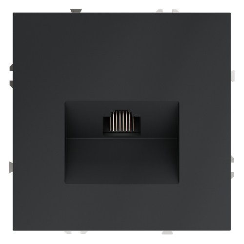 Розетка компьютерная Voltum S70 VLS060107 (графит) дополнительное фото