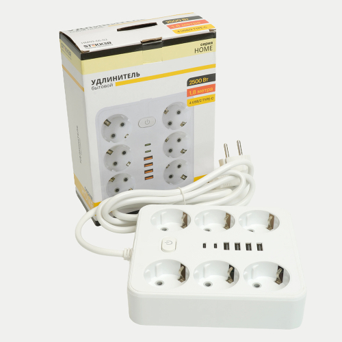 Удлинитель Stekker Home plus HM09-66-02 49975 дополнительное фото фото 11