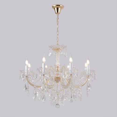 Подвесная люстра Crystal Lux CRISTELLE SP8 GOLD изображение в интернет-магазине Cramer Light фото 8