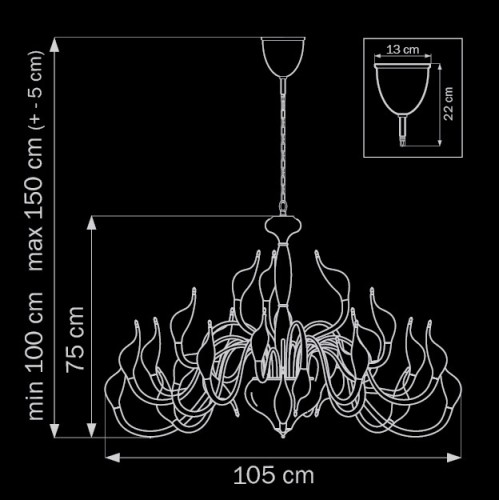 Подвесная люстра Lightstar Cigno Collo Wt 751246 изображение в интернет-магазине Cramer Light фото 2