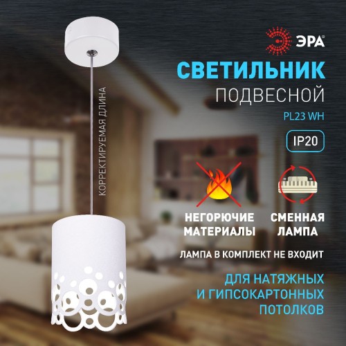 Подвесной светильник Эра PL23 WH Б0059809 изображение в интернет-магазине Cramer Light фото 9