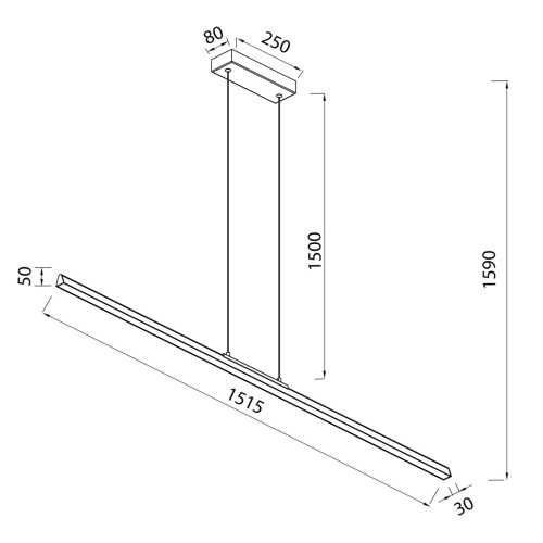 Линейный подвесной светильник Mantra Lineal 8960 изображение в интернет-магазине Cramer Light фото 3