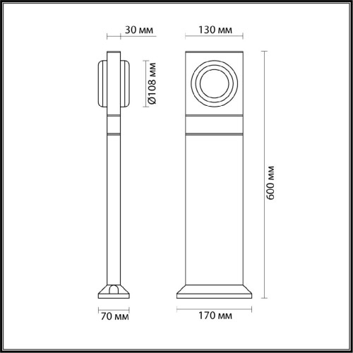 Ландшафтный светильник Odeon Light Vart 6654/10GL дополнительное фото фото 2