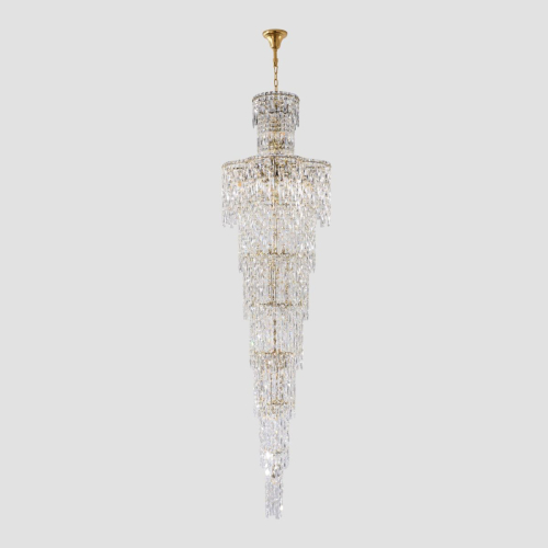Каскадная люстра Crystal Lux ABRIL SP28 GOLD изображение в интернет-магазине Cramer Light фото 6
