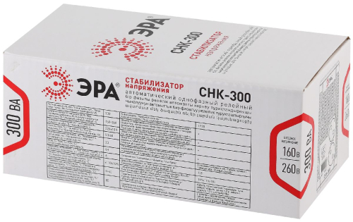 Стабилизатор Эра СНК-300 Б0031555 дополнительное фото фото 3