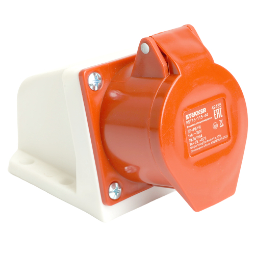Розетка стационарная Stekker RST16-115-44 49435 дополнительное фото