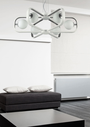 Подвесная люстра Maytoni Avola MOD431-PL-06-WS изображение в интернет-магазине Cramer Light фото 8