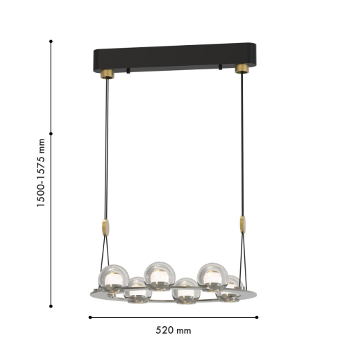 Подвесная люстра Favourite Rosio 4291-6P изображение в интернет-магазине Cramer Light фото 2