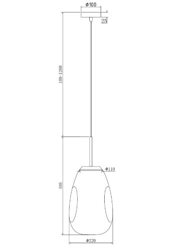 Подвесной светильник Maytoni Mabell P013PL-01G изображение в интернет-магазине Cramer Light фото 4