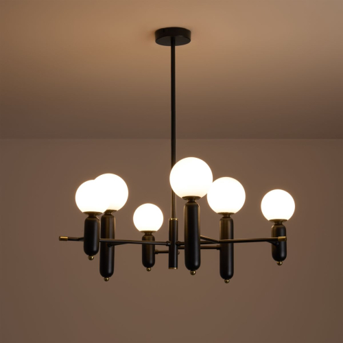 Люстра на штанге Freya Offa FR5559PL-06B изображение в интернет-магазине Cramer Light фото 8