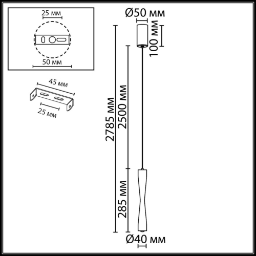 Подвесной светильник Odeon Light Hightech Anika 4291/5L изображение в интернет-магазине Cramer Light фото 2