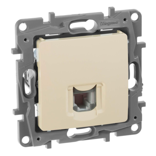 Розетка телефонная RJ11 Legrand Etika слоновая кость 672340 дополнительное фото