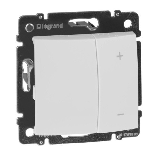 Диммер кнопочный Legrand Valena 600W белый 770074 дополнительное фото
