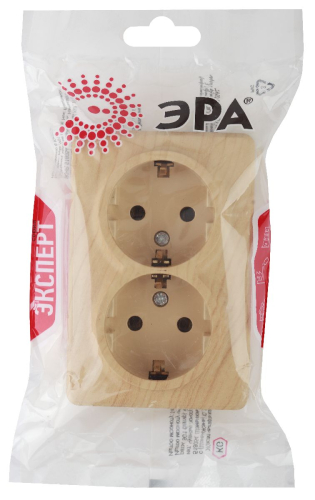 Розетка 2P+E Schuko Эра 11-2205-11 Б0020693 дополнительное фото фото 3