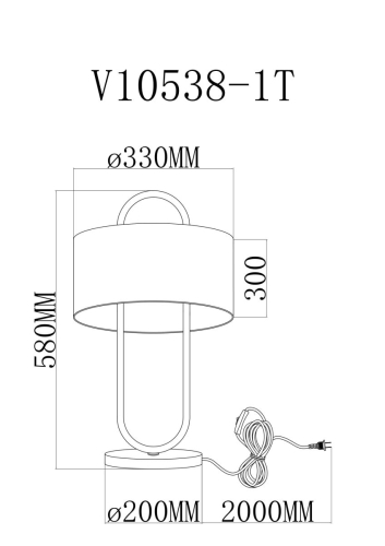Настольная лампа Moderli Palma V11599-1T изображение в интернет-магазине Cramer Light фото 4