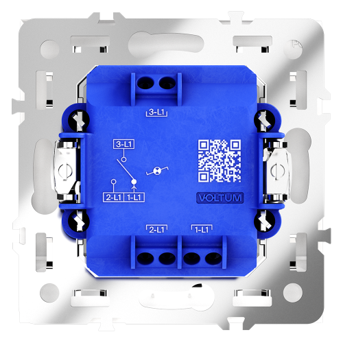 Проходной переключатель одноклавишный с подсветкой Voltum S70 VLS010403 (кашемир) дополнительное фото фото 6