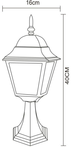 Уличный светильник Arte Lamp Bremen A1014FN-1BK дополнительное фото фото 4